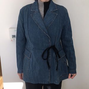 Vintage Wrap Denim Jacket